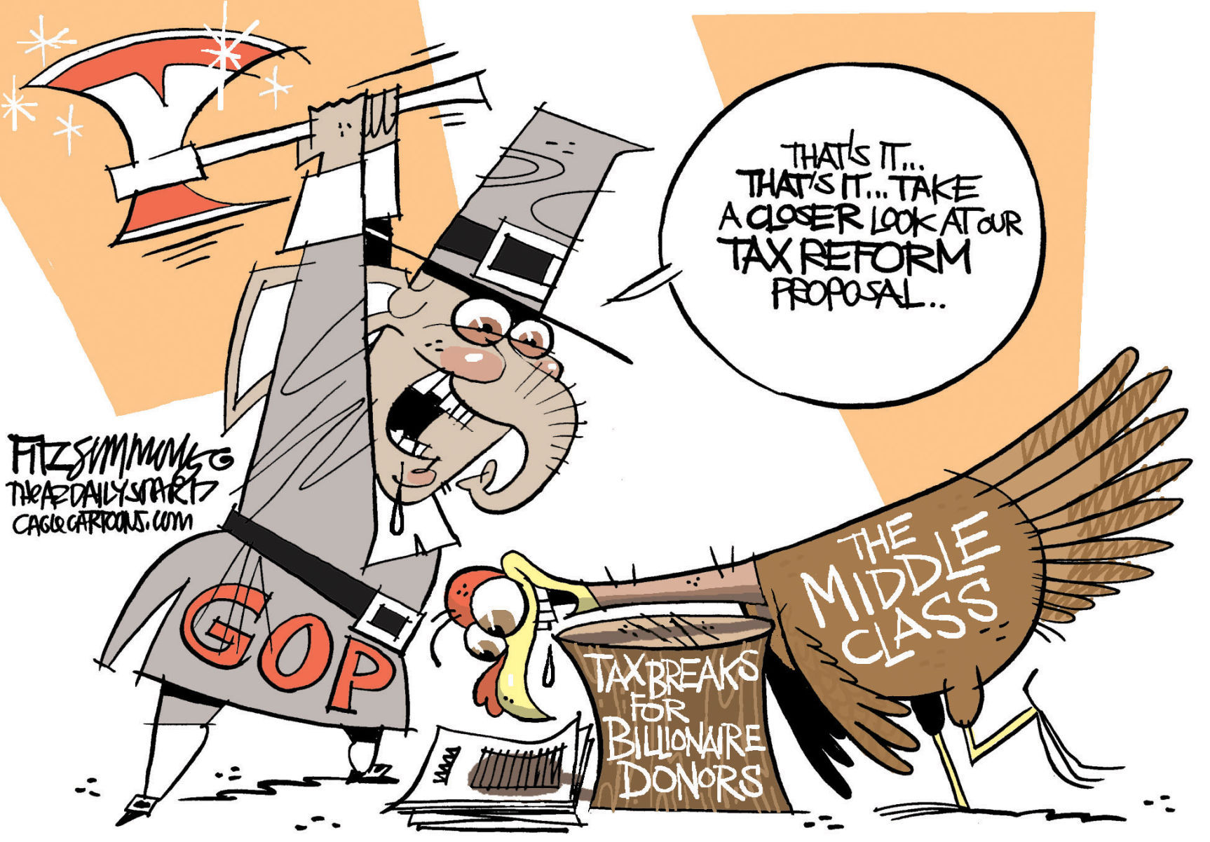 Daily Fitz Cartoon: Tax reform